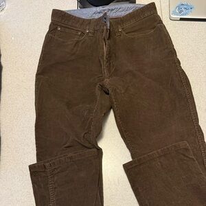 Men's Brown LLBean Corduroy Pants 32/32